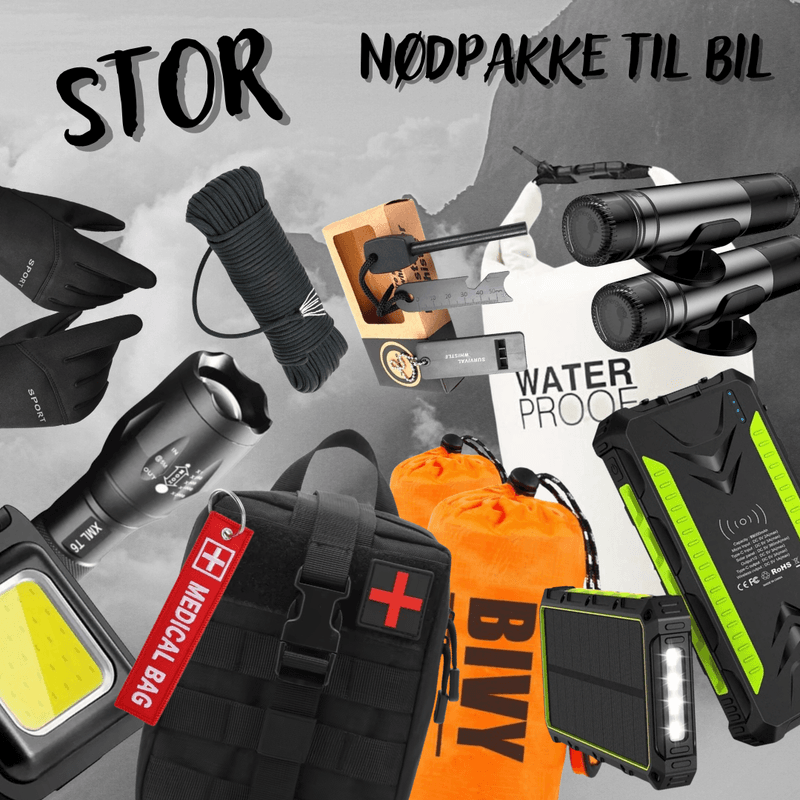 Beredskapspakke Bil - Stor